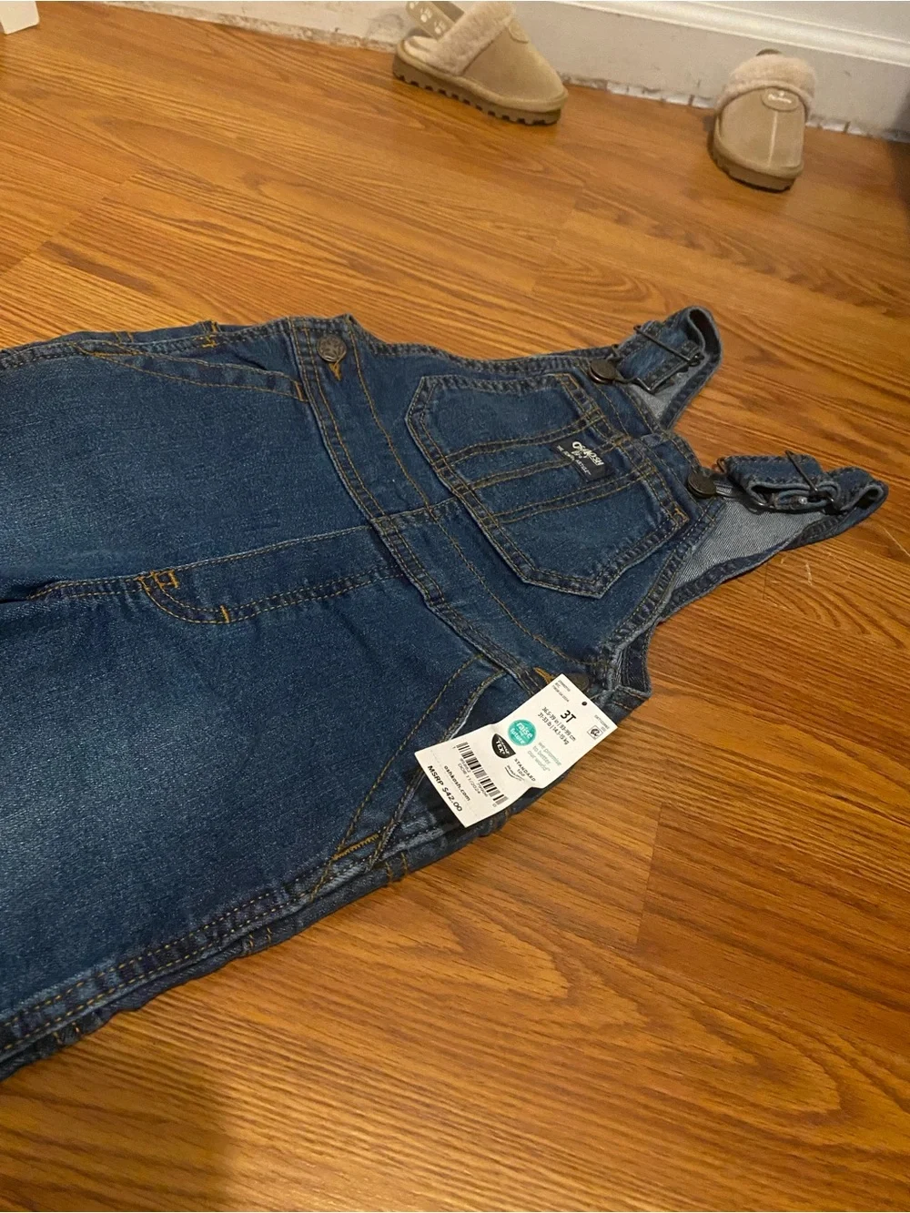 OshKosh B'gosh Dark Blue Denim Overalls for Kids